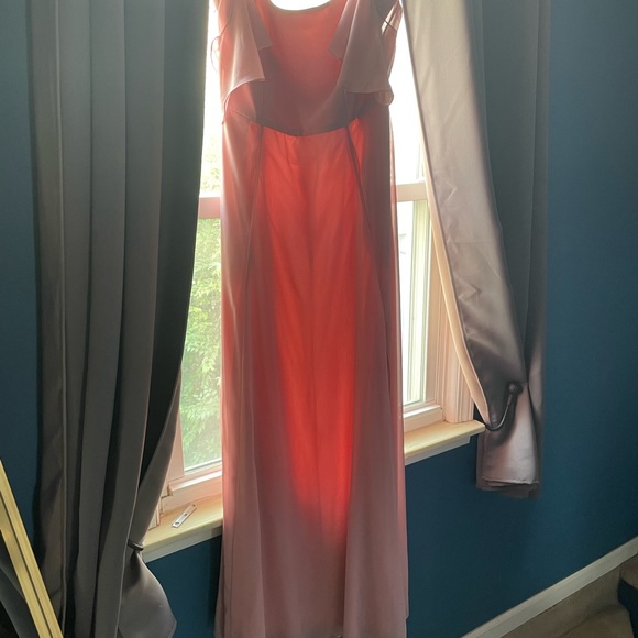 David’s Bridal Ballet Pink Bridesmaid Dress - Picture 3 of 4